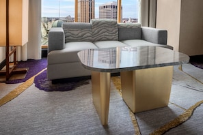 Nobu Luxury Room, 1 King, City View | Pillowtop beds, in-room safe, desk, laptop workspace - Nobu Hotel Caesars New Orleans - A Caesars Rewards Destination (New Orleans)
