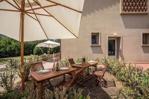 Outdoor dining - 1 Bedroom Apartment in Montescudaio (Montescudaio)