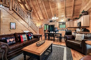 Smart TV, fireplace, video games
