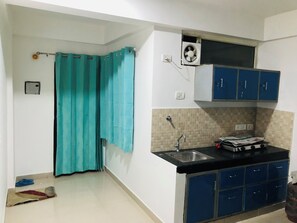 Private kitchen - Escape to a serene oasis in heart of Dehradun at our charming 1 BHK apartment
(Dehradun)