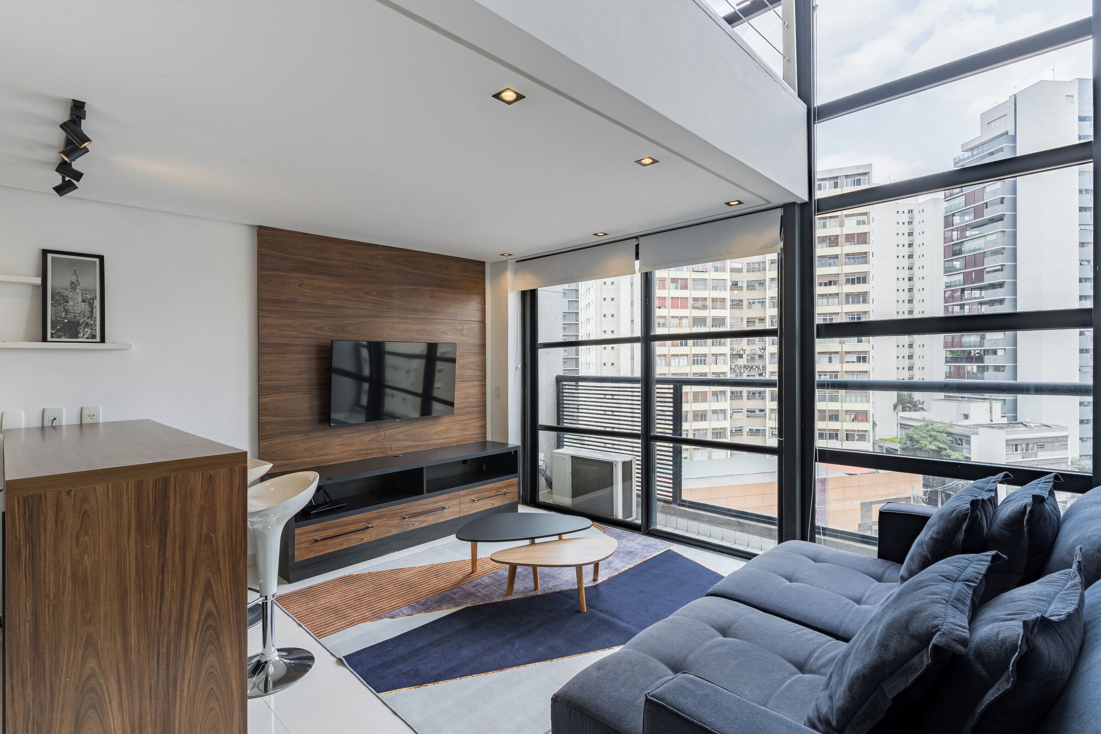 Exclusive Duplex, Balcony, City View | Living area | Flat-screen TV