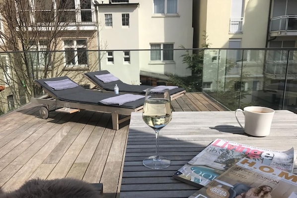 Property grounds - Ferienwohnung Moby Dick mit Terrasse und Sauna (Norderney)