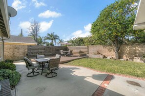 屋外ダイニングエリア