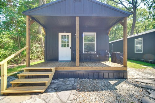 Close to Lake: Grove Cabin w/ Shared Fire Pit!