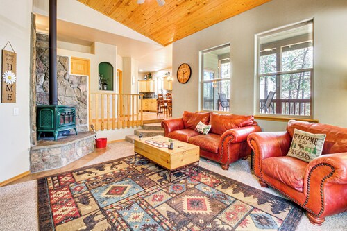 Walk to Rainbow Lake: Peaceful Cabin w/ Fire Pit