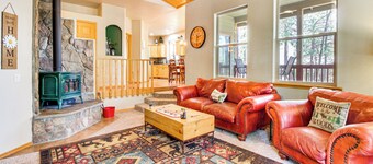 Walk to Rainbow Lake: Peaceful Cabin w/ Fire Pit