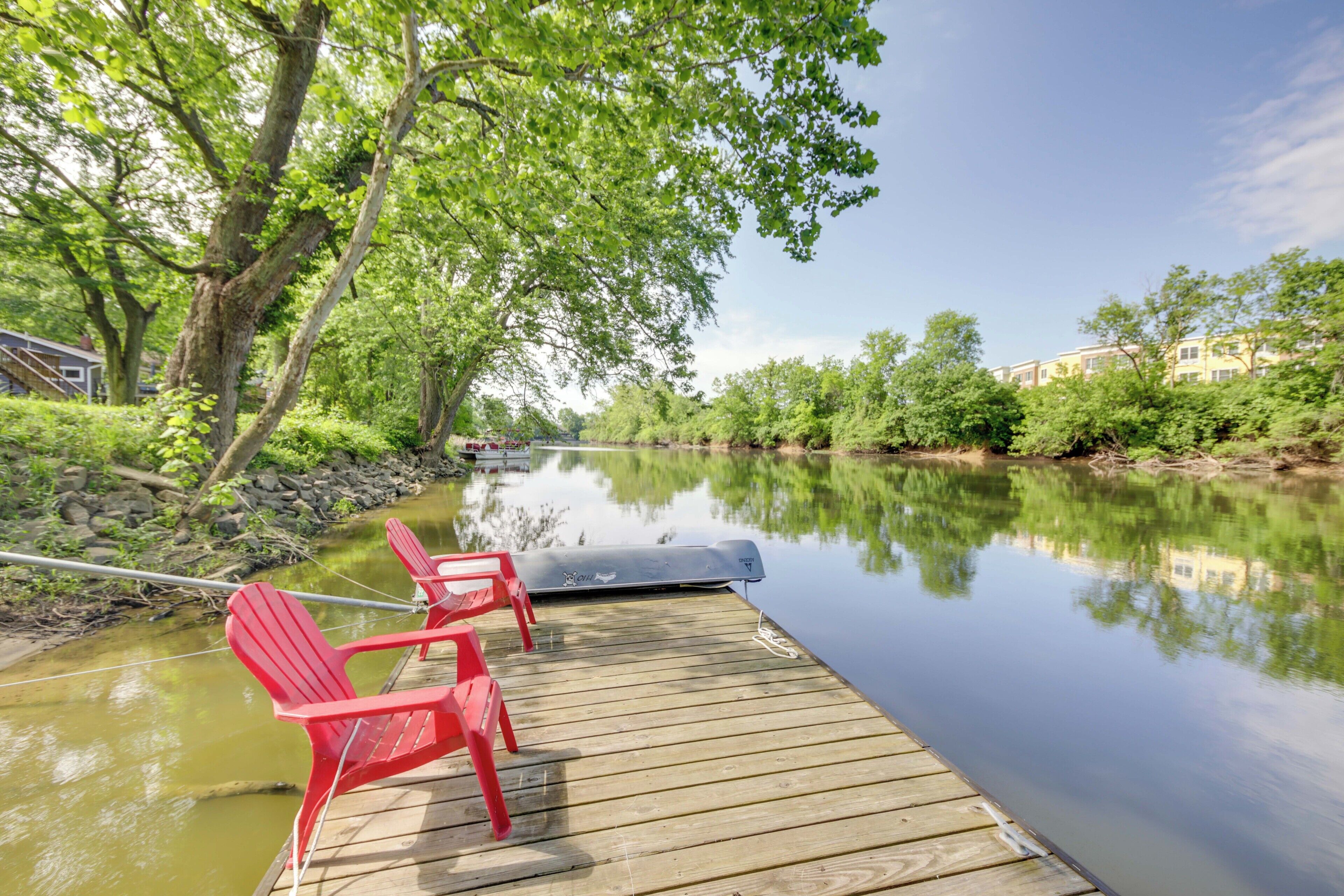 Indianapolis Riverfront Retreat w/ Shared Dock!
