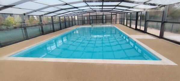Indoor pool, a heated pool