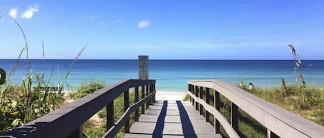 Vlak bij het strand