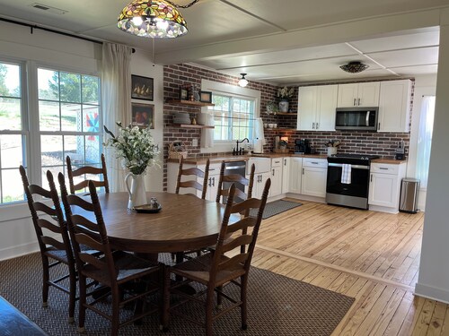 Charming 3 bedroom farmhouse retreat.  Peaceful, scenic, and full of adventure.