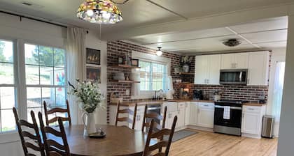 Charming 3 bedroom farmhouse retreat. Peaceful, scenic, and full of adventure.