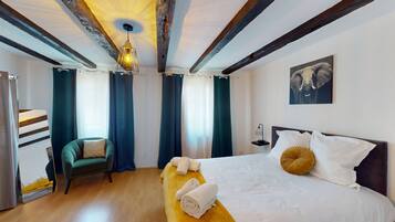 1 bedroom, iron/ironing board, free WiFi, bed sheets