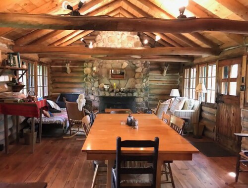 2 Historic Lakefront Adirondack Cabins built in 1908 - The Owl's Nest