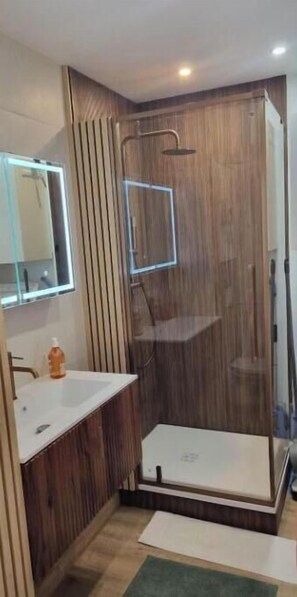 Secador de cabelo, toalhas de banho, papel higiênico 