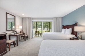 Habitación básica, 2 camas de matrimonio, no fumadores | Escritorio, camas supletorias gratuitas, wifi gratis y ropa de cama