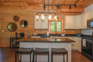 Dishwasher, toaster, coffee grinder, paper towels