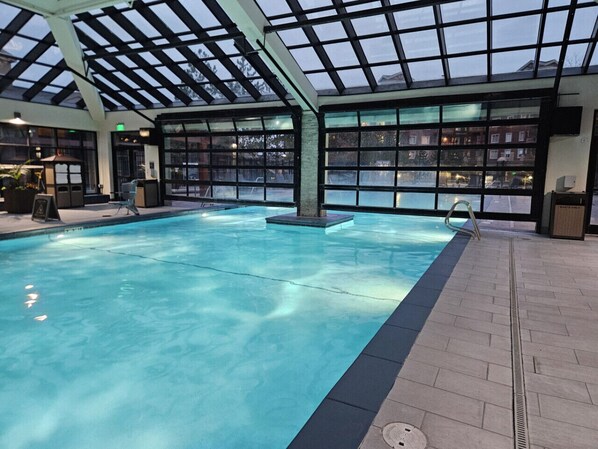Indoor pool, a heated pool