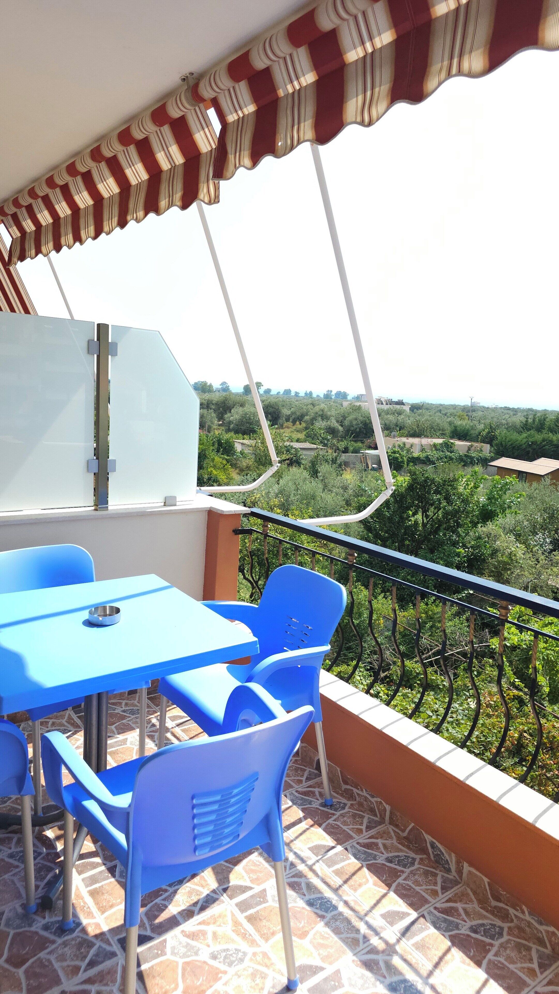 Standard Room, 1 Bedroom, Sea View | Terrace/patio