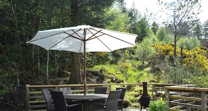 Secluded self-Catering chalet near Plockton and the Isle of Skye, well equipped and dog friendly.