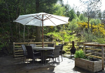 Secluded self-Catering chalet near Plockton and the Isle of Skye, well equipped and dog friendly.