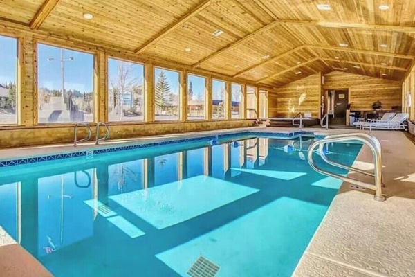 Indoor pool, a heated pool