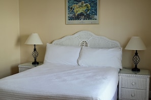 2 bedrooms, iron/ironing board, bed sheets