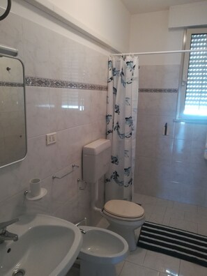 Towels, soap, toilet paper