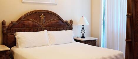 2 bedrooms, iron/ironing board, bed sheets