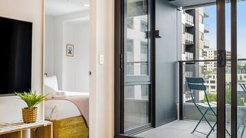 2 bedrooms, in-room safe, iron/ironing board, WiFi