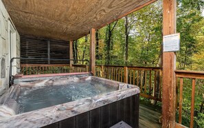 Outdoor spa tub - North Ridge Place - Fireplace, hot tub, and games! (Sevierville)