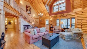 TV, fireplace, video games