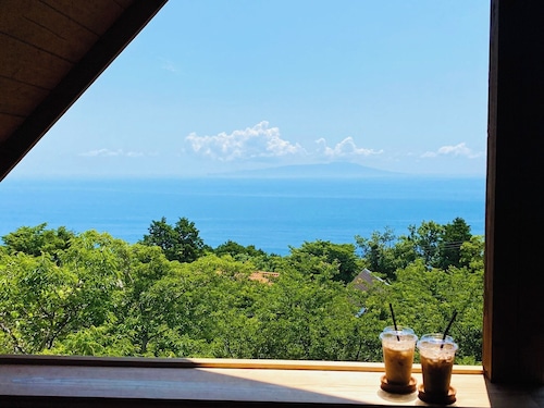 絶景オーシャンビュ自然と星空に囲まれたペットと泊まれるログハウス（サウナ、BBQ） / 賀茂郡 静岡県