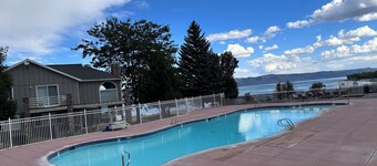 Your perfect home base at Bear Lake. Just a short walk to Bear Lake Marina!