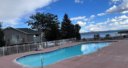 Your perfect home base at Bear Lake. Just a short walk to Bear Lake Marina!