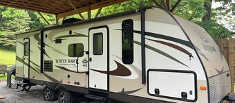 Camping in the Laurel Highlands. Nearby to Ohiopyle and Yough Lake.