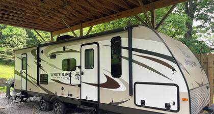 Camping in the Laurel Highlands. Nearby to Ohiopyle and Yough Lake.