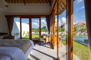 Basic Villa | 2 bedrooms, desk, laptop workspace, bed sheets - Villa Rumiano II (Ubud)