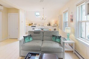 Televisión, chimenea, reproductor de DVD