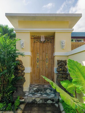 Fassade der Unterkunft