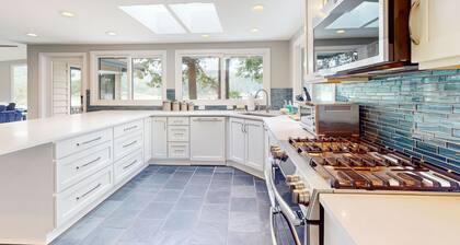 Waterfront retreat on 1.4 forested acres with amazing views & private dock