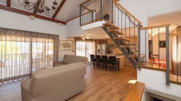 Villa (Four bedroom Villa with Swimming pool) | Living room | 32-inch flat-screen TV with satellite channels
