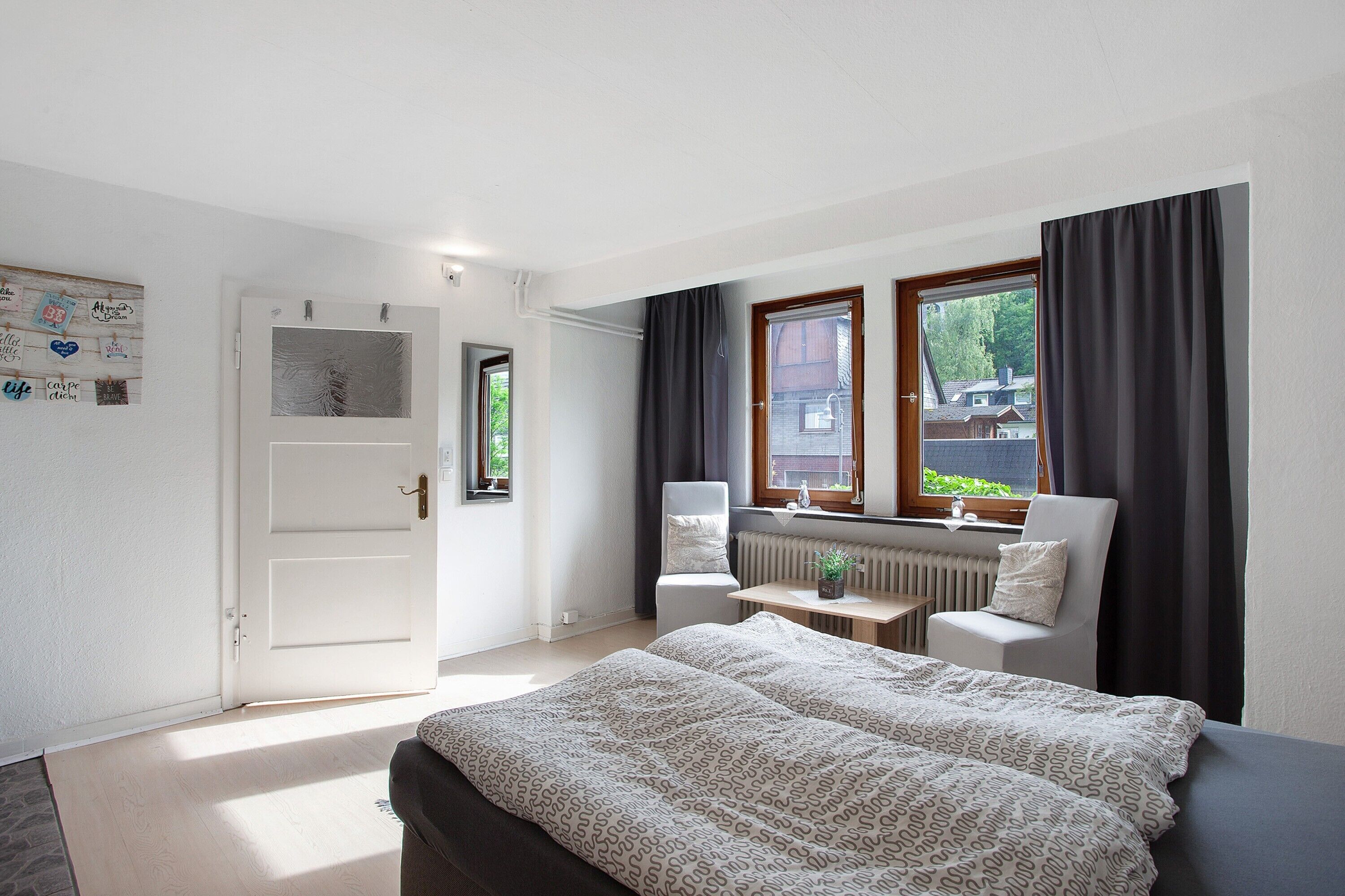 5 slaapkamers, beddengoed