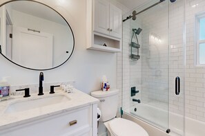 Hair dryer, towels