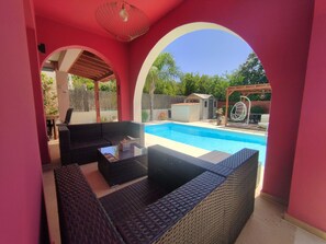 A heated pool