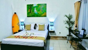 Quarto casal luxo, vista para a piscina | 1 quarto, Wi-Fi de cortesia