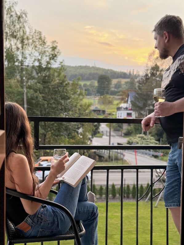 Appartement Premium, balcon, vue montagne | Terrasse/Patio