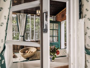 Casa de campo Deluxe, vista a la montaña | Área de sala de estar