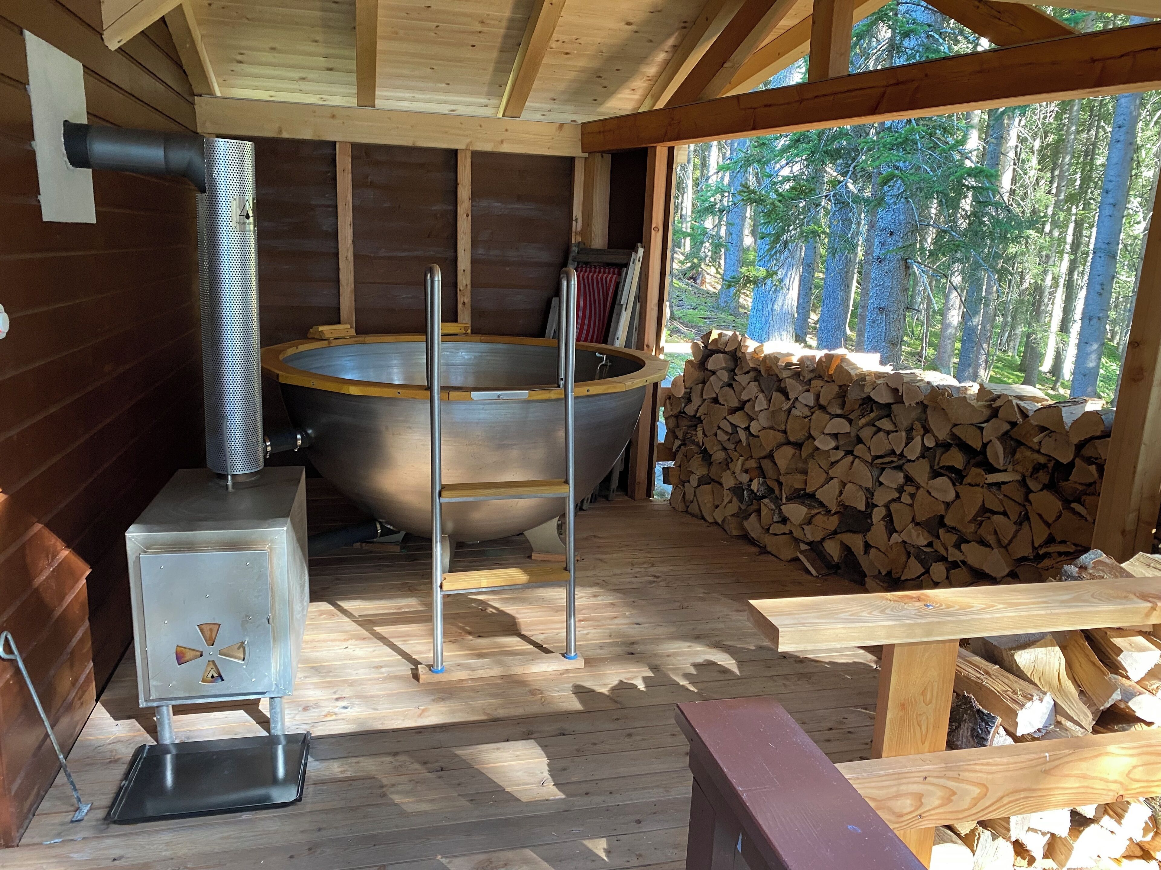 Deluxe cottage, uitzicht op bergen | Terras