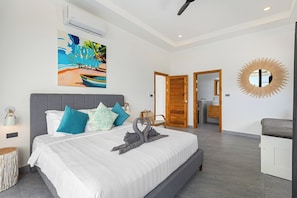 4 bedrooms, iron/ironing board, WiFi, bed sheets - Villa Clarisse - SEAVIEW-4 BDR for10 people (Koh Samui)