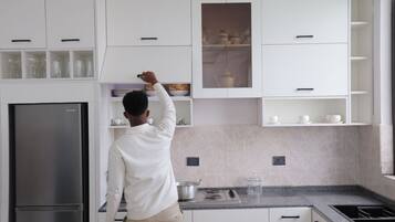 Classic Apartment, Balcony | Private kitchen | Mini-fridge, microwave, stovetop, coffee/tea maker